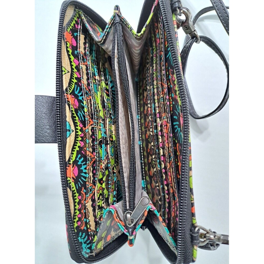 Sakroots Artist Circle Clutch Purse Wallet Crossbody Bag Phone Case Multicolor - Picture 4 of 5